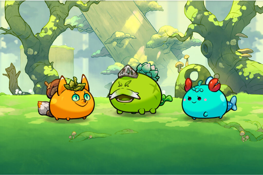 Playing Axie Infinity